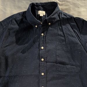 Sonoma Kohl's Navy Speckled Button Down Shirt XXL
